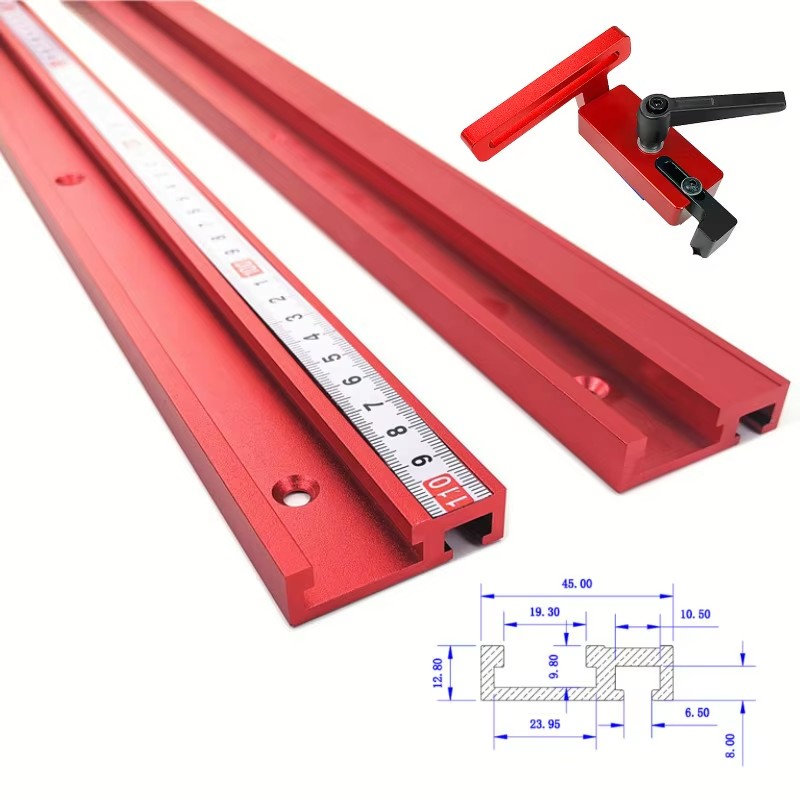 Aluminum T-Slot Profile - قطعة واحدة من مجرى توجيه من