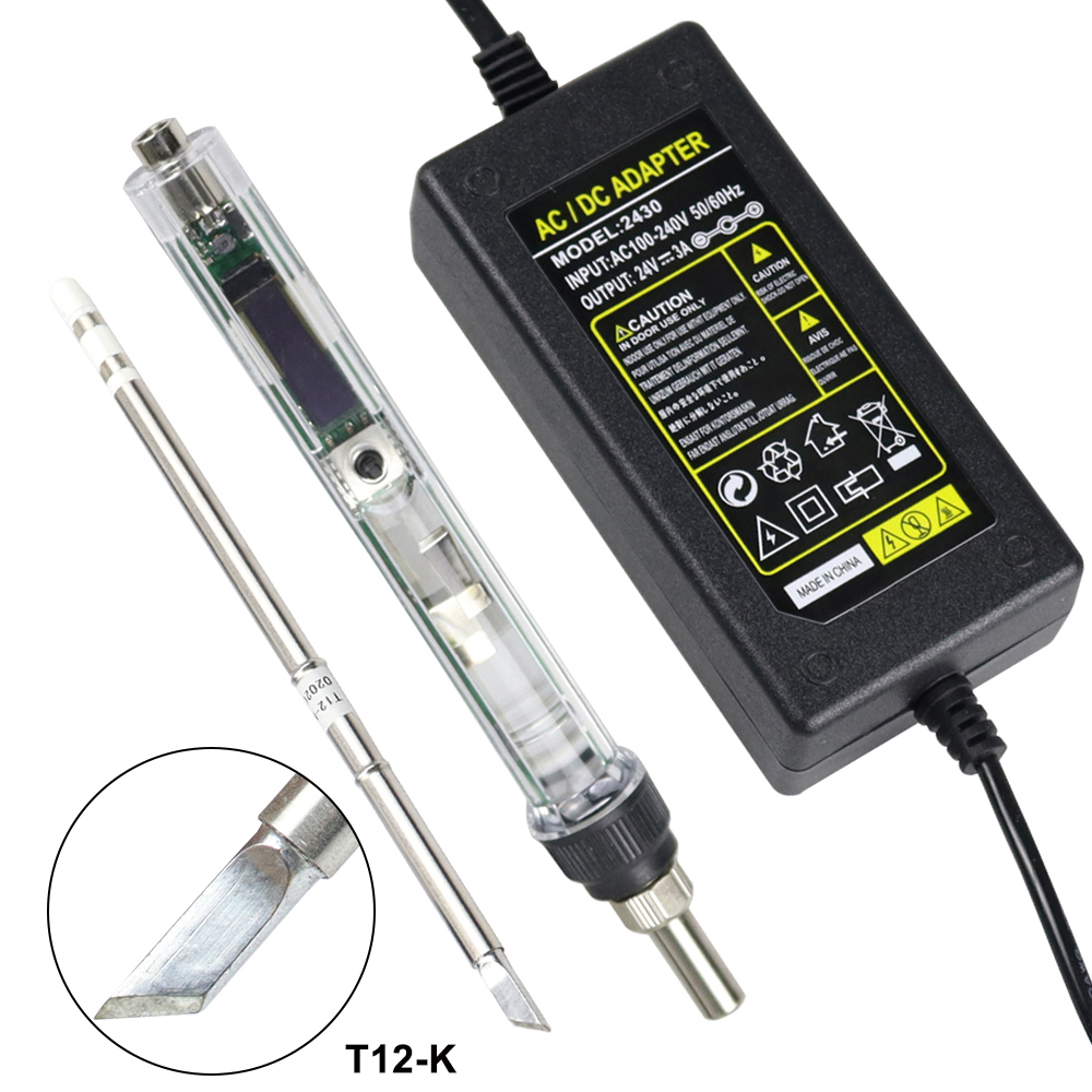 Industrial Laser Soldering Iron - T12 سبيكة لحام كهربائي عدة تيار