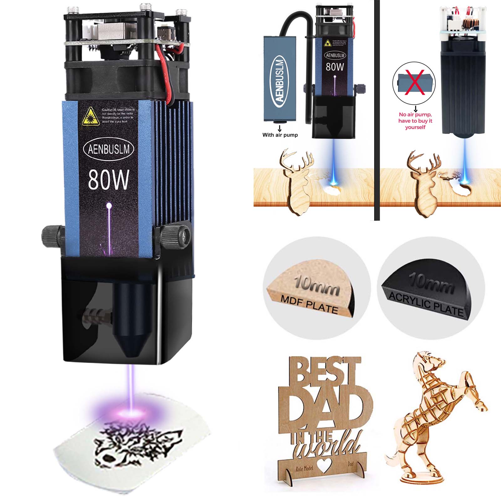Laser Engraving Software - AENBUSLM 40 واط 80 واط وحدة