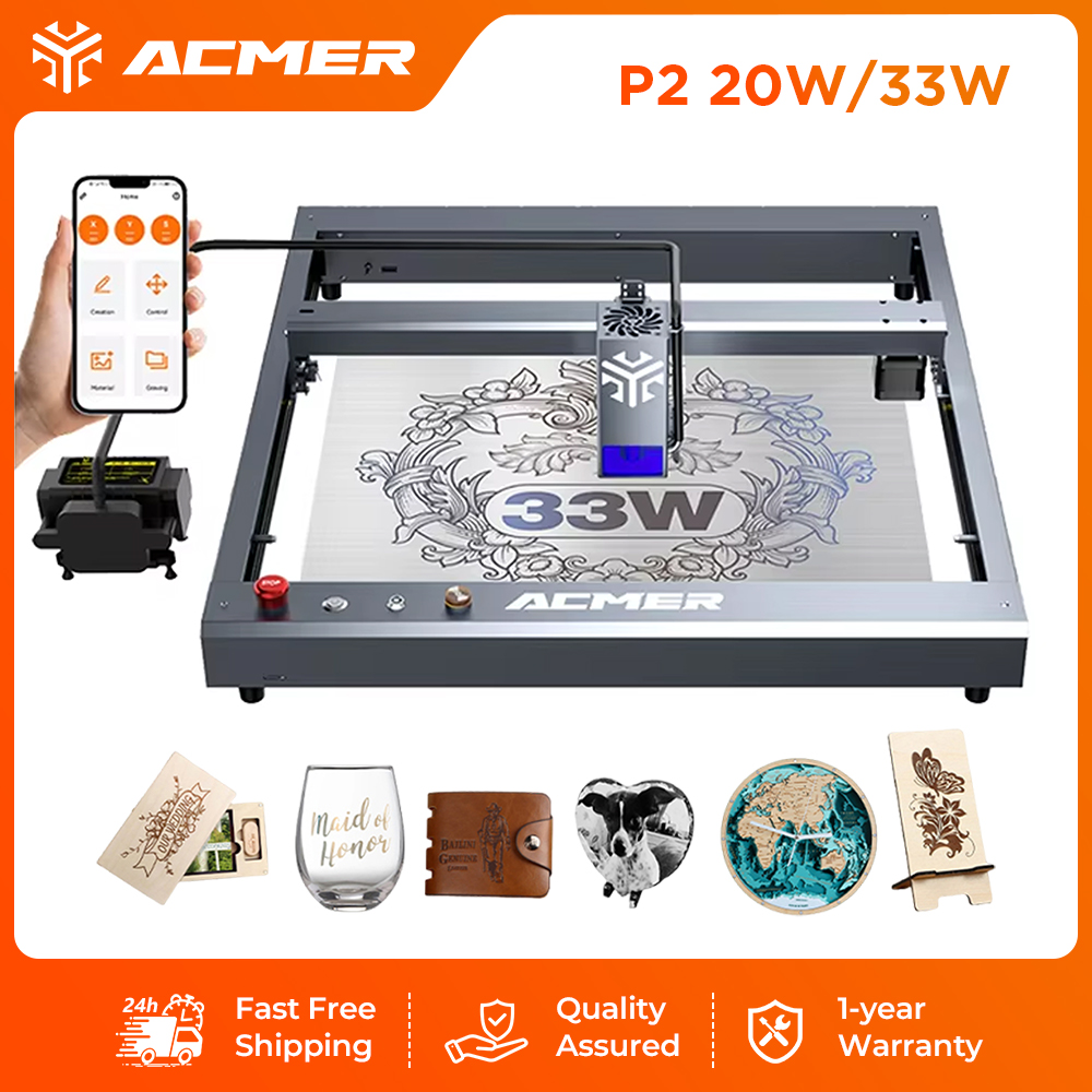 Industrial Laser Cutting Machines - آلة النقش والقطع بالليزر ACMER P2