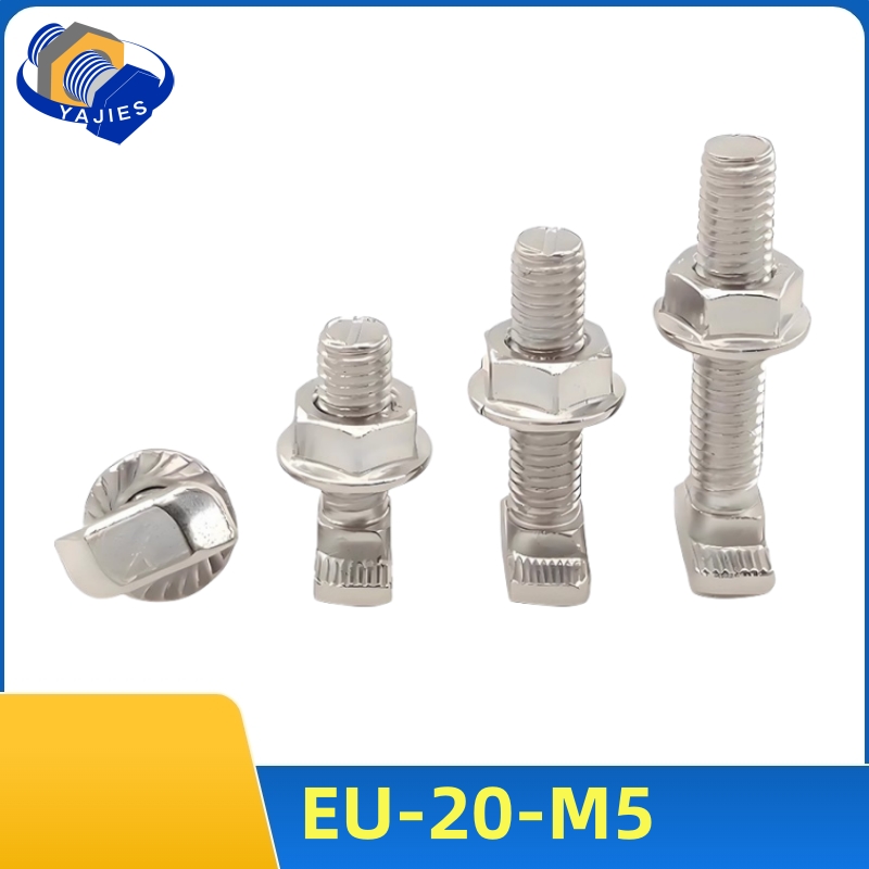 Aluminum T-Slot Profile - 10 مجموعات M5 T الترباس المسمار