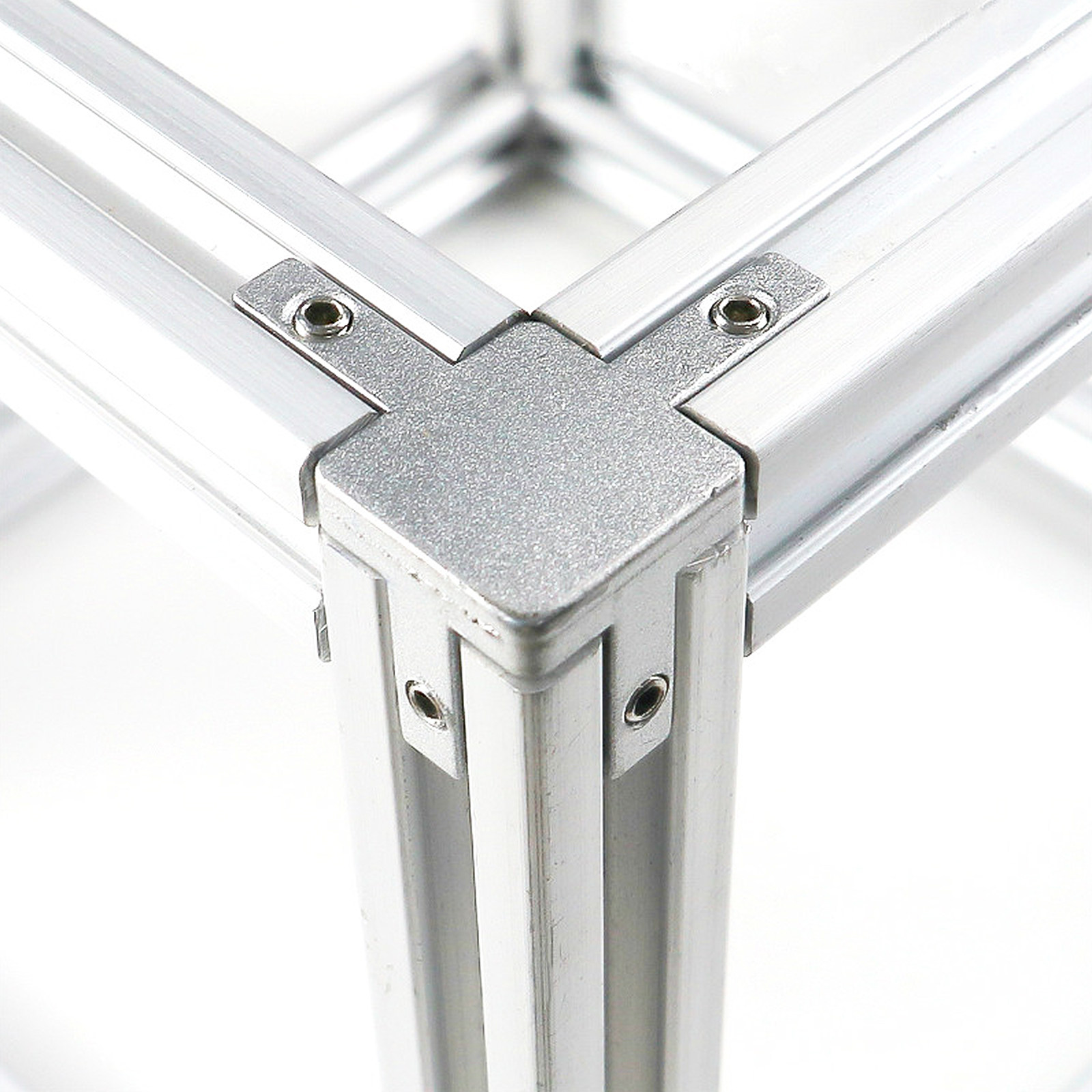 Aluminum T-Slot Profile - 4 مجموعات من وصلات الزاوية ثلاثية