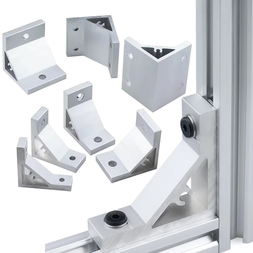 Aluminum T-Slot Profile - 4 قطعة 90 درجة ركن زاوية