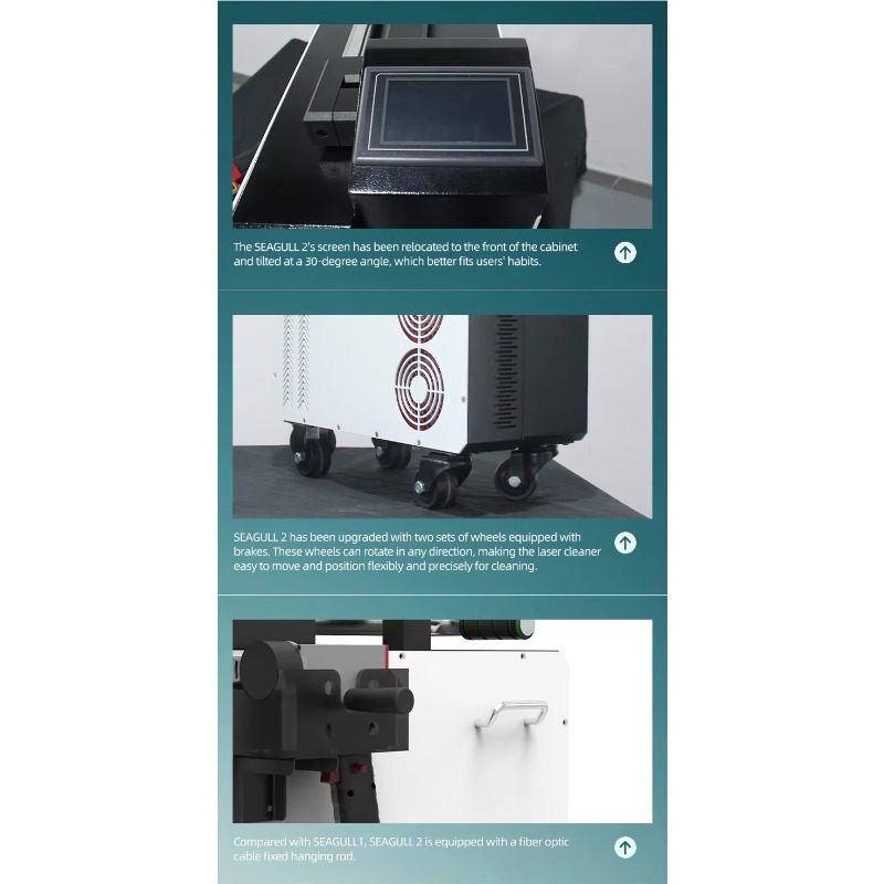 Industrial Laser Cleaning Equipment - جهاز تنظيف بالليزر المحمول بقوة 300