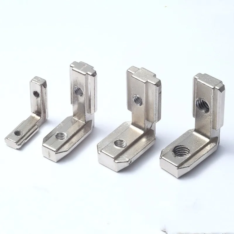 Aluminum T-Slot Profile - 10 قطع من الموصلات الزاوية الداخلية