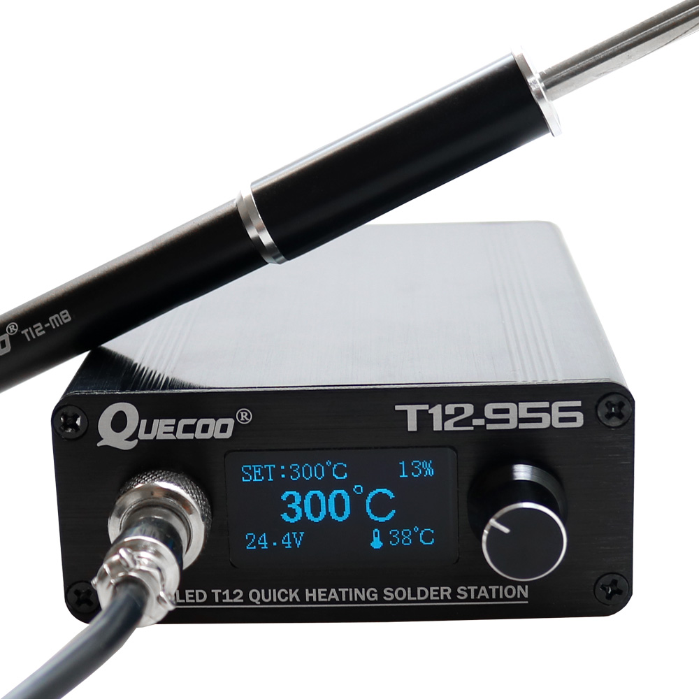 Industrial Laser Soldering Iron - QUECOO T12-956 محطة لحام رقمية مكواة
