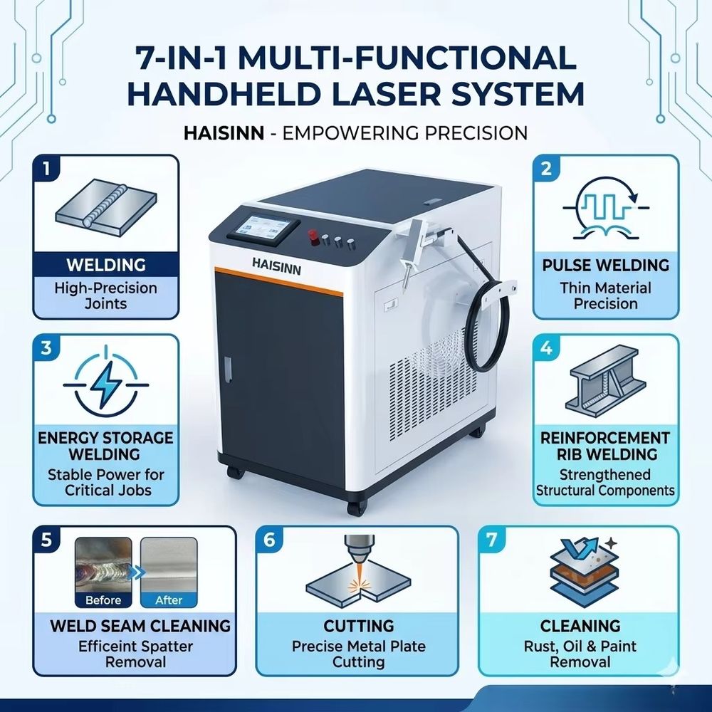 آلة لحام ليزر محمولة صناعية مع - مراجعة Industrial Laser Welding Machine Hand Held وسعره