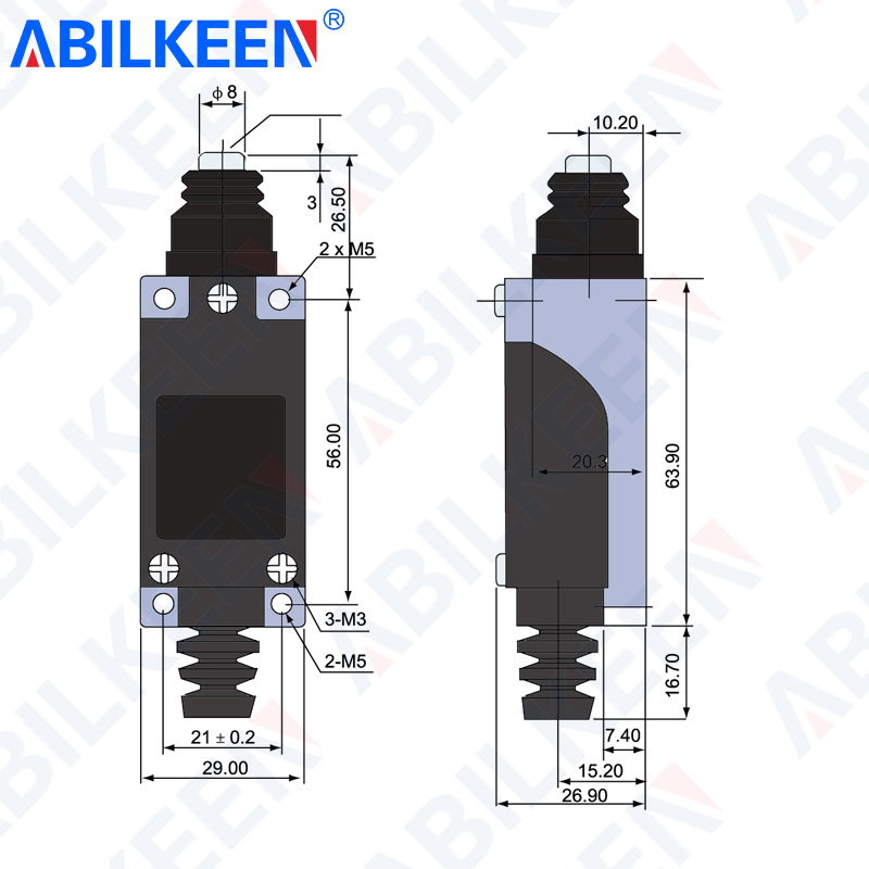 مفتاح حد الحركة المؤقت ABILKEE - مراجعة Limit Switch Cnc وسعره
