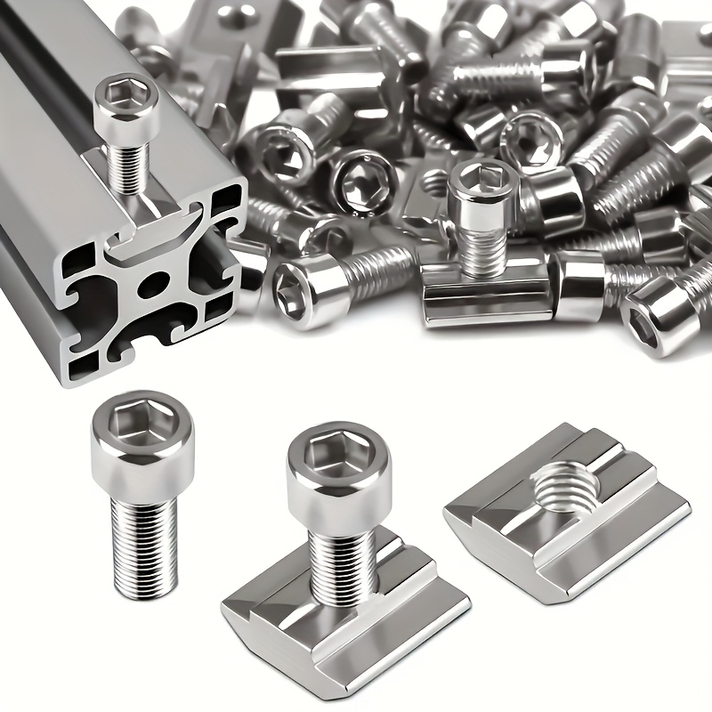 25 مجموعة من صواميل الفولاذ M8 - مراجعة Aluminum T-Slot Profile وسعره