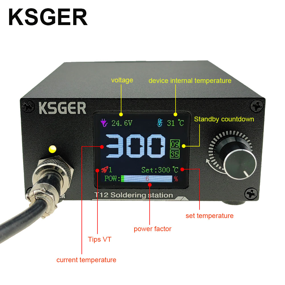 KSGER T12 محطة لحام الحديد نصا - مراجعة Industrial Laser Soldering Iron وسعره