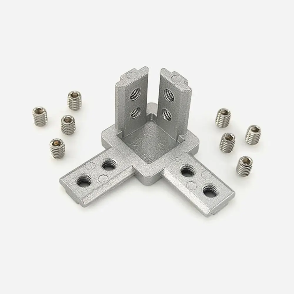 10 قطع من موصلات الزوايا ثلاثي - مراجعة Aluminum T-Slot Profile وسعره