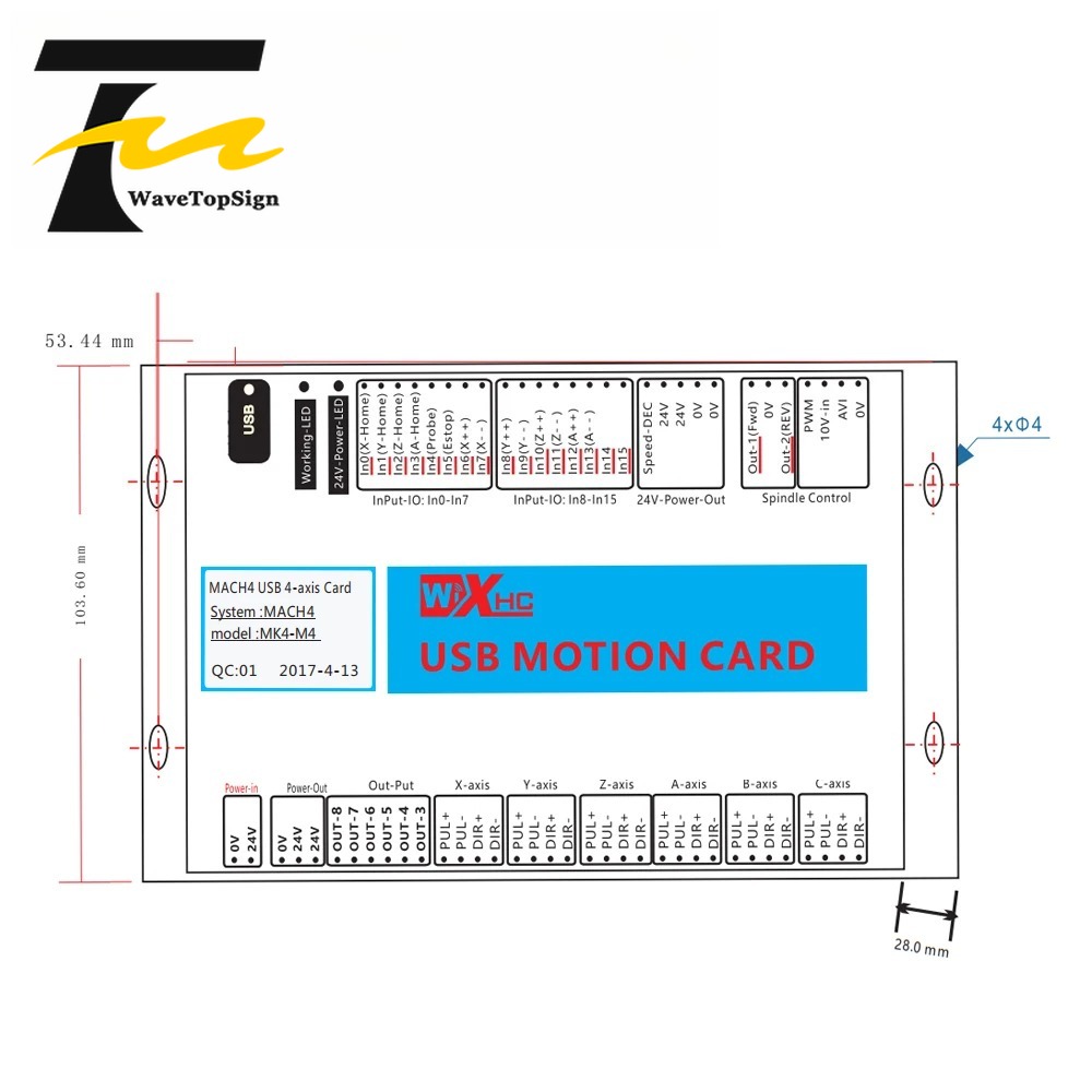 لوحة تحكم USB XHC Mach4 متعددة - مراجعة Breakout Board Mach3 وسعره