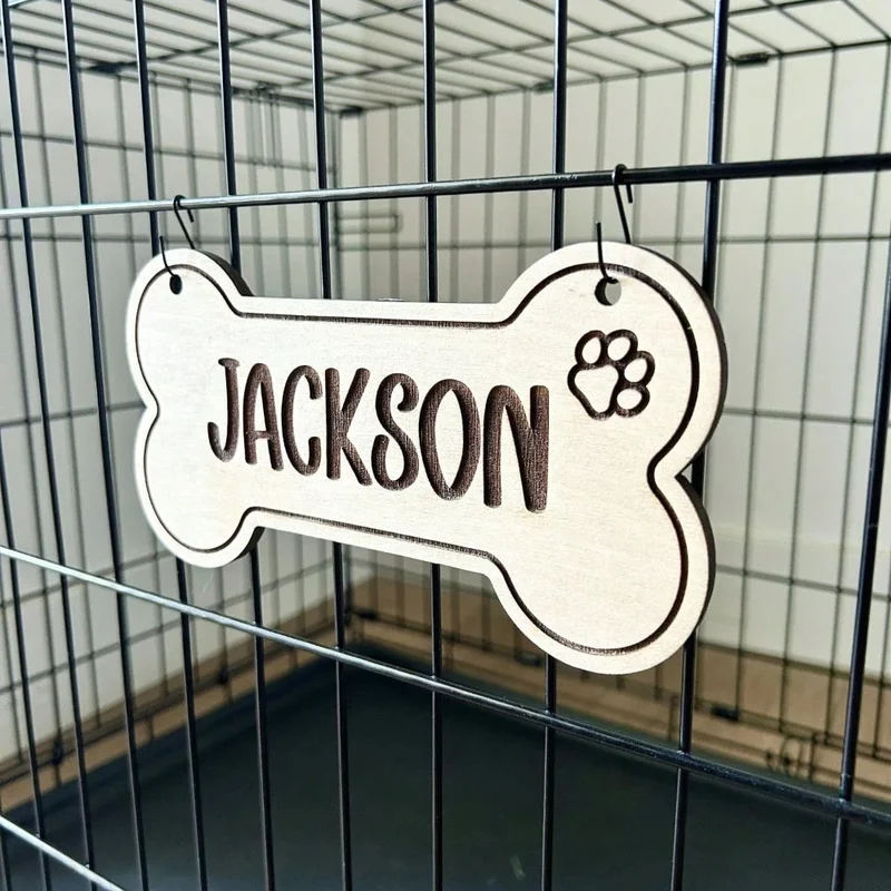 5 قطع من علامات تعريف الكلاب ا - مراجعة Laser Engraving Software وسعره