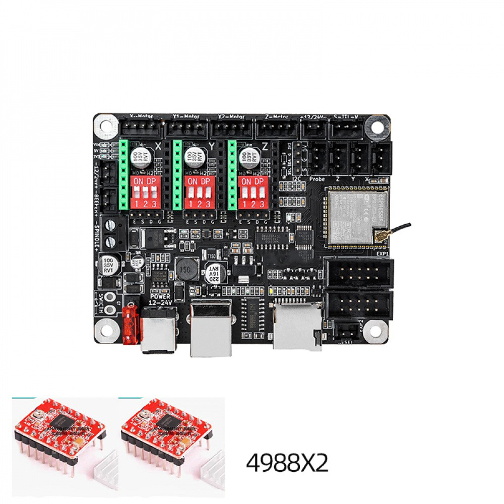 12 فولت/24 فولت صغيرة لتقوم به - مراجعة Controller Grbl Board وسعره