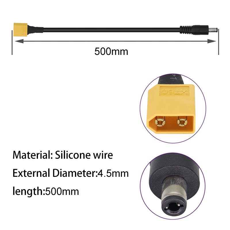 XT60 ذكر موصل إلى ذكر DC5525 5 - مراجعة Industrial Laser Soldering Iron وسعره