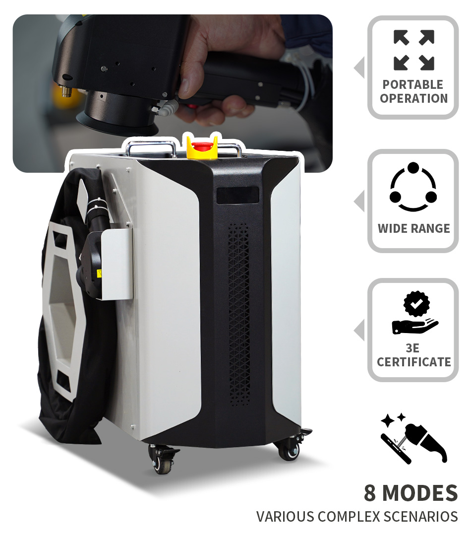 آلة التنظيف بالليزر لإزالة طلا - مراجعة Industrial Laser Cleaning Equipment وسعره