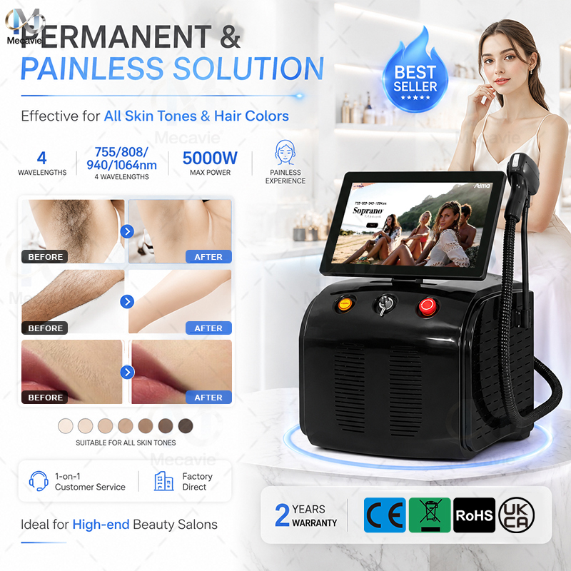 جهاز إزالة الشعر بالليزر المحم - مراجعة Industrial Laser Hair Removal Machine وسعره