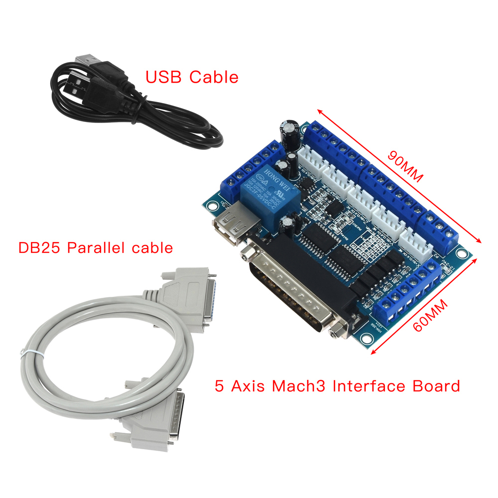 وحدة تحكم mach3 cnc 5 محاور ،  - مراجعة Breakout Board Mach3 وسعره