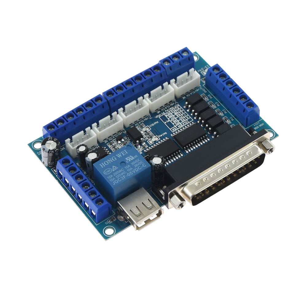 وحدة تحكم mach3 cnc 5 محاور ،  - مراجعة Breakout Board Mach3 وسعره