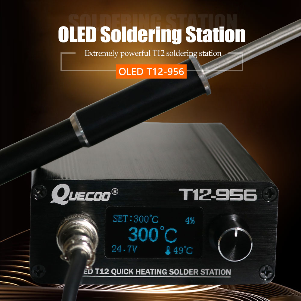 QUECOO T12-956 محطة لحام رقمية - مراجعة Industrial Laser Soldering Iron وسعره